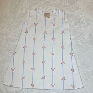 EUC The Beaufort Bonnet co.  Sleeveless poly play dress Floral Stripes